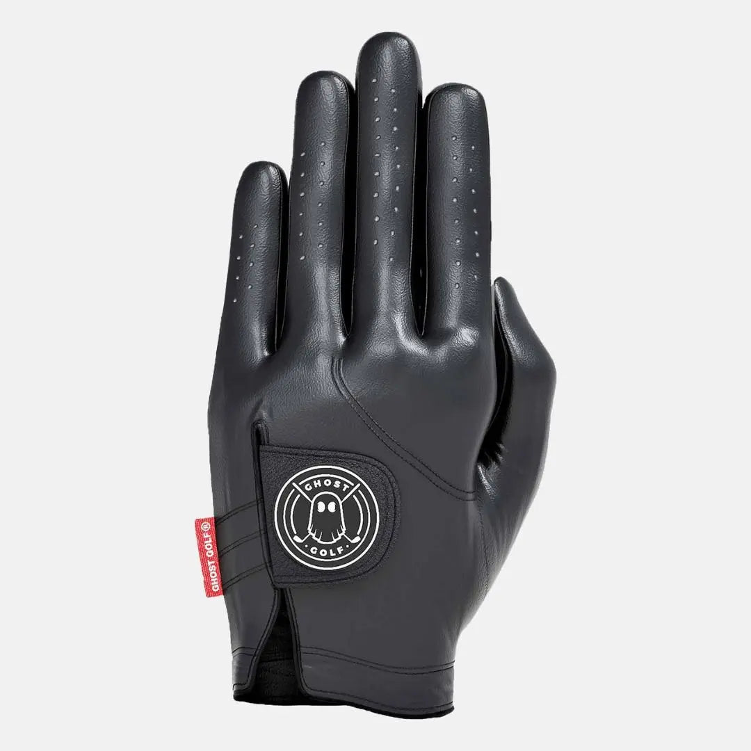 GHOSTGOLF Solid Color Golf Glove - Premium Soft AAA Cabretta Leather, Nonslip, Lightweight, Breathable, Quick-Dry, with Signature Pull Tab, Golf Equipment for Adult Golfers, Gloves
