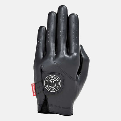 GHOSTGOLF Solid Color Golf Glove - Premium Soft AAA Cabretta Leather, Nonslip, Lightweight, Breathable, Quick-Dry, with Signature Pull Tab, Golf Equipment for Adult Golfers, Gloves