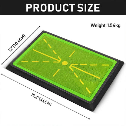 Golf Practice Mat, 17"X12" Sports Mat with Swing Path Feedback Detection, Indoor/Outdoor Training for Chipping & Driving, Golf Accessories by Summerwi, Practice Golf Mats