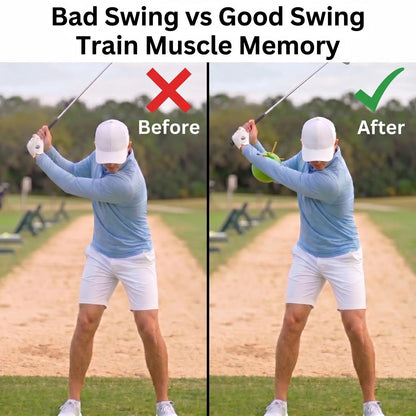 Golf Swing Trainer Ball, Arm Connection Training Aid for Better Posture, Swing Control & Consistency, Golf Practice Tool for Men & Women