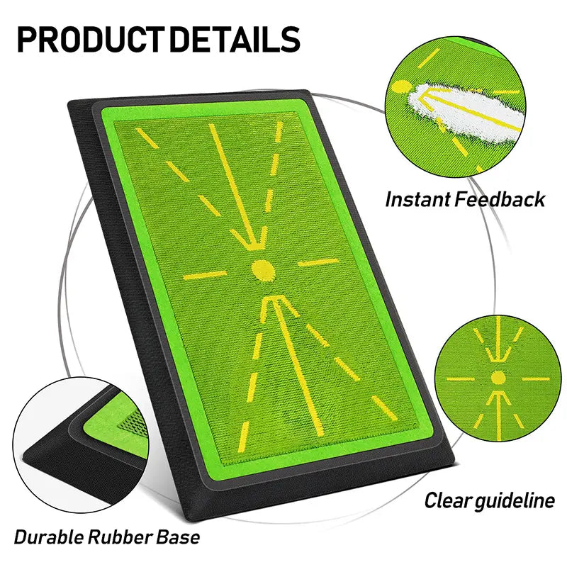 Golf Practice Mat, 17"X12" Sports Mat with Swing Path Feedback Detection, Indoor/Outdoor Training for Chipping & Driving, Golf Accessories by Summerwi, Practice Golf Mats