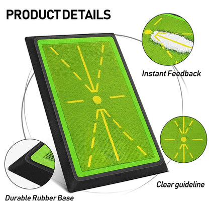 Golf Practice Mat, 17"X12" Sports Mat with Swing Path Feedback Detection, Indoor/Outdoor Training for Chipping & Driving, Golf Accessories by Summerwi, Practice Golf Mats