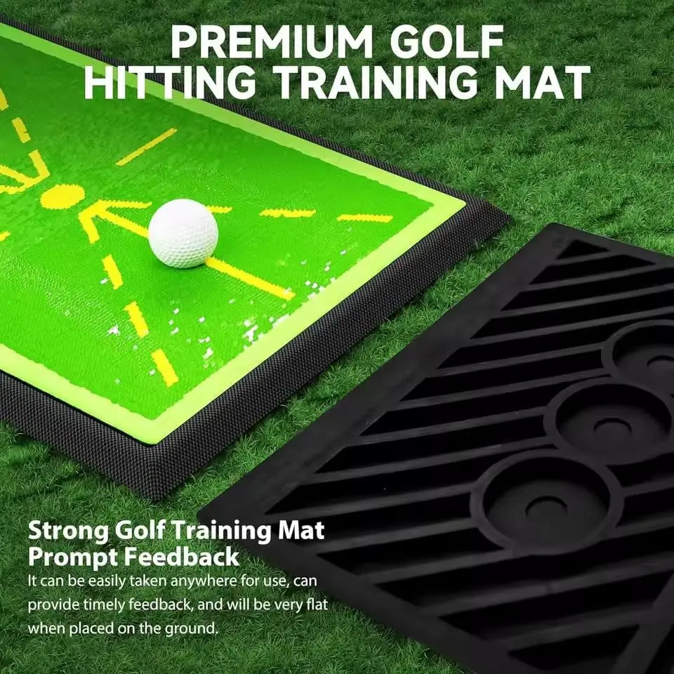 Golf Practice Mat, 17"X12" Sports Mat with Swing Path Feedback Detection, Indoor/Outdoor Training for Chipping & Driving, Golf Accessories by Summerwi, Practice Golf Mats