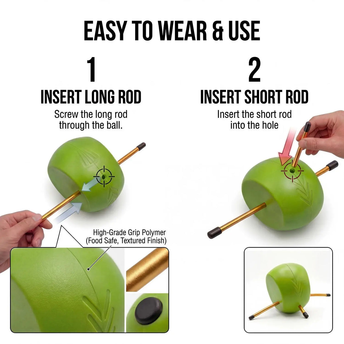 Golf Swing Trainer Ball, Arm Connection Training Aid for Better Posture, Swing Control & Consistency, Golf Practice Tool for Men & Women