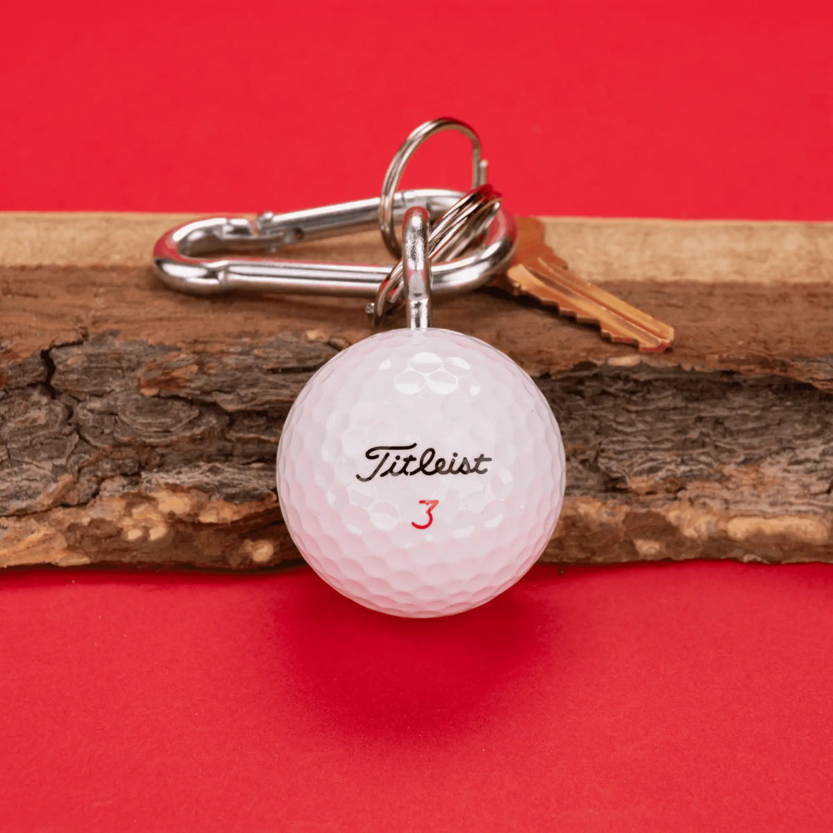 Titleist Golf Ball Bottle Opener Made from a REAL Golf Ball, Clips to Golf Bag or Makes a Good Keychain