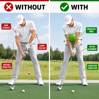 Golf Swing Trainer Ball, Arm Connection Training Aid for Better Posture, Swing Control & Consistency, Golf Practice Tool for Men & Women